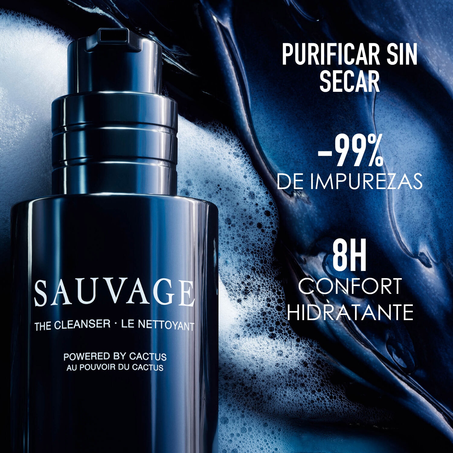 SAUVAGE THE CLEANSER (LIMPIADOR CON CARBÓN Y CACTUS)